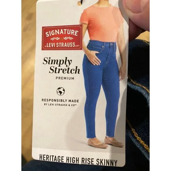Levi Strauss & Co. Heritage High Rise Skinny Jeans Women's Size 18 - Picture 8 of 10